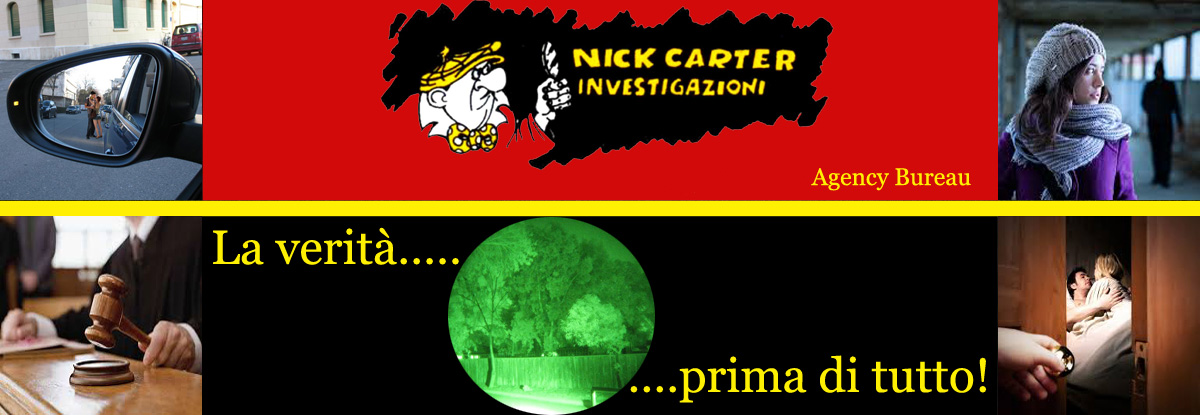 Testata Nick Carter Investigazioni Agrigento